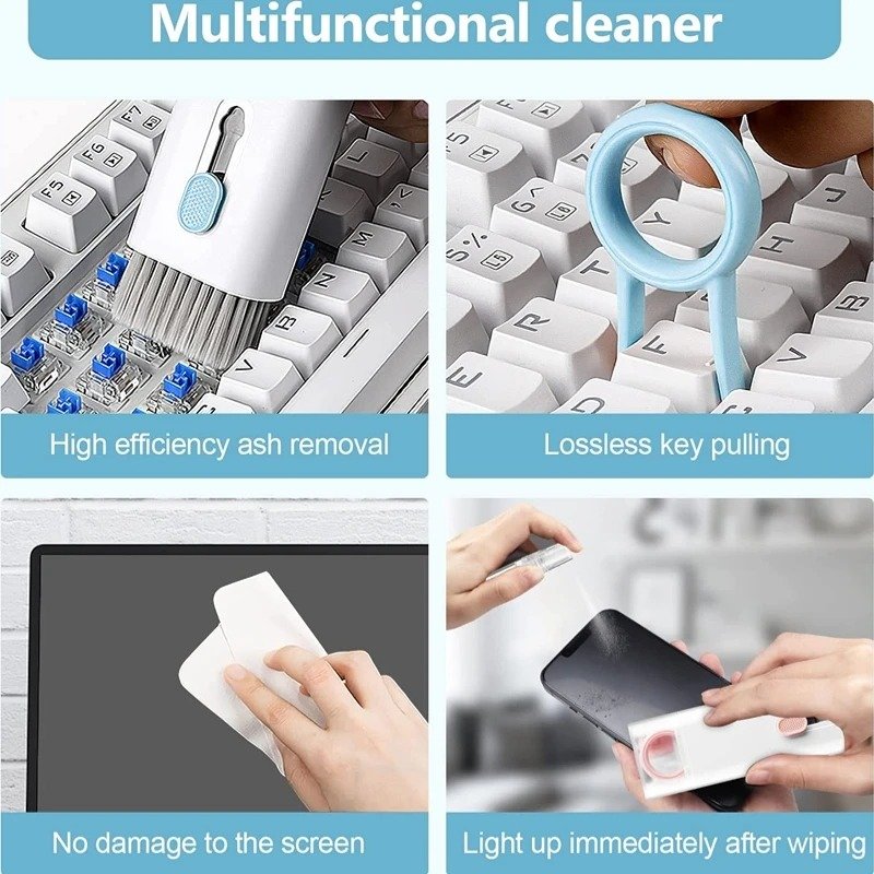 New Headset 7 In 1 Kit Scalable Keyboard Cleaner Brush Earphone Cleaning Pen Cleaner - Image 4