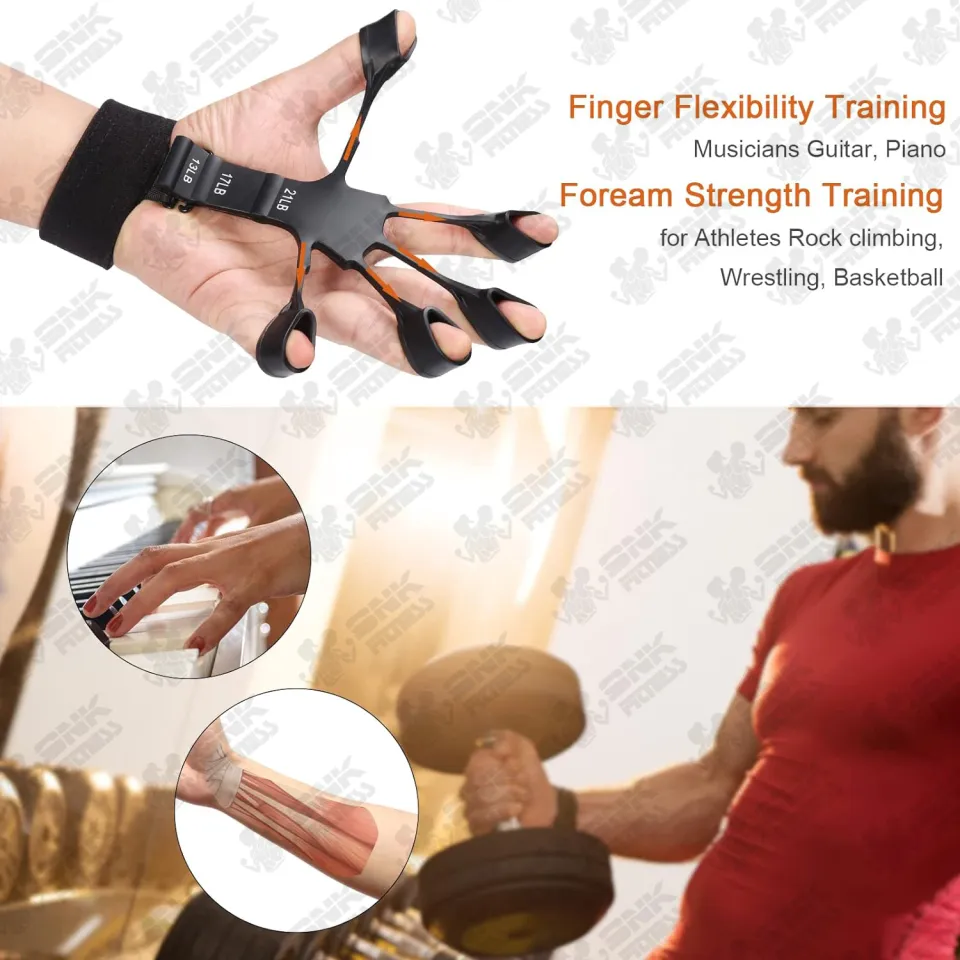 Hand Grip Strengthener - Adjustable Finger Exerciser and Finger Stretcher - Grip Strength Trainer for Hand Therapy, Rock Climbing - Relieve Pain for Arthritis, Carpal Tunnel - Image 3