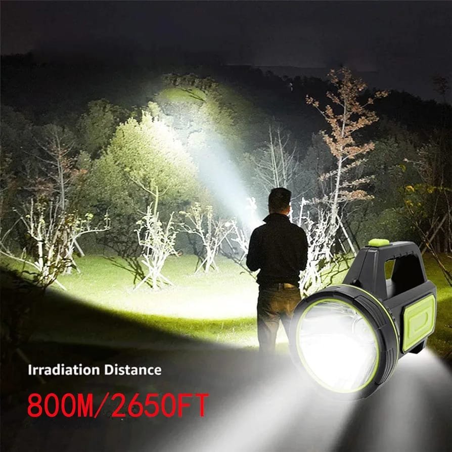 LED Searchlights Handheld Lantern 13000LM 2 Modes USB Rechargeable LED Flashlights High Power Outdoors Camping Hunting Lamp Portable Spotlight - Image 2
