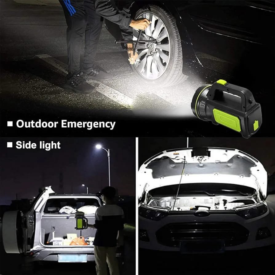 LED Searchlights Handheld Lantern 13000LM 2 Modes USB Rechargeable LED Flashlights High Power Outdoors Camping Hunting Lamp Portable Spotlight