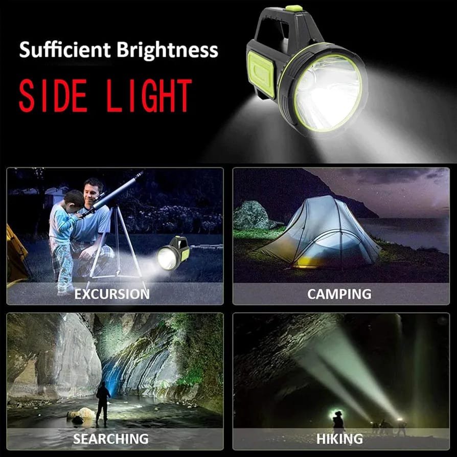 LED Searchlights Handheld Lantern 13000LM 2 Modes USB Rechargeable LED Flashlights High Power Outdoors Camping Hunting Lamp Portable Spotlight - Image 4