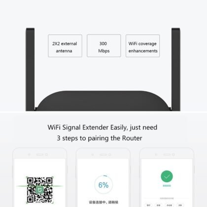 Original Xiaomi Mi Wifi Repeater Pro 300m - Wireless Signal Booster With Dual External Antenna For Expanded Network Coverage