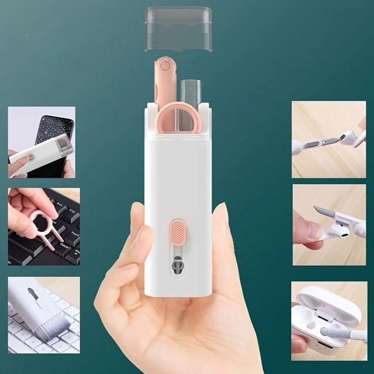 New Headset 7 In 1 Kit Scalable Keyboard Cleaner Brush Earphone Cleaning Pen Cleaner - Image 2
